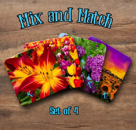 Mix and Match Coasters - 4 Pack