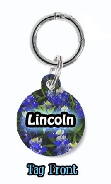 Bluebonnet Dog Tag