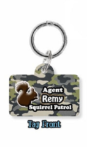 Squirrel Patrol Dog Tag