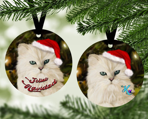 Feline Navidad Cat Ornament