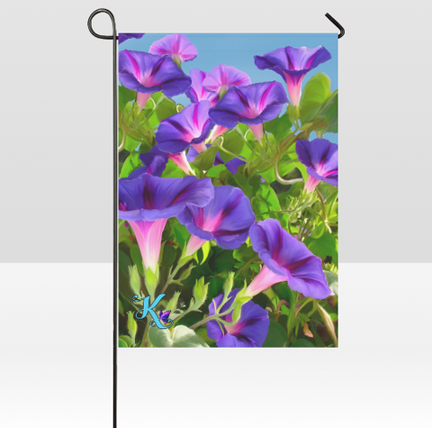 Morning Glory Garden Flag