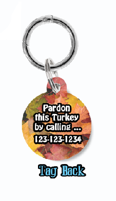 Thanksgiving Turkey Dog Tag