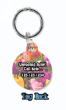 Uprooted Tulip Dog Tag