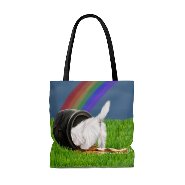 Shamrock Shakedown Westie Tote Bag