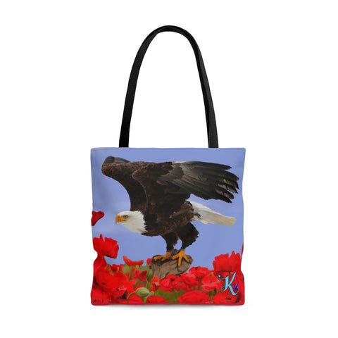 Patriotic Bald Eagle Tote Bag