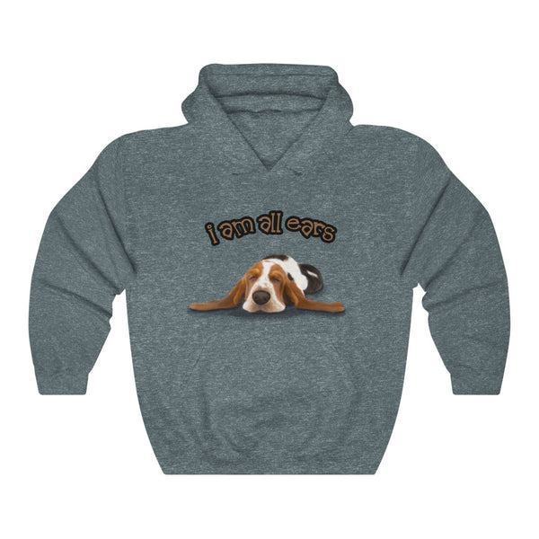 "I'm All Ears" Basset Hound Hoodie