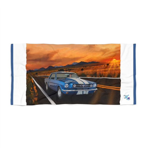 Taming Route 66 Beach Towel