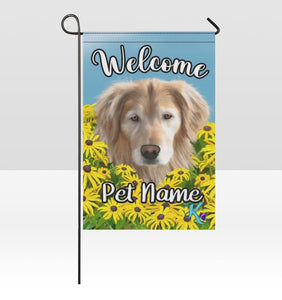 Original Pet Portrait Garden Flag