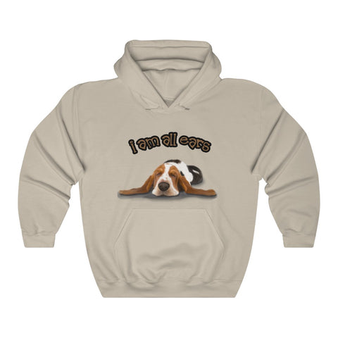 "I'm All Ears" Basset Hound Hoodie