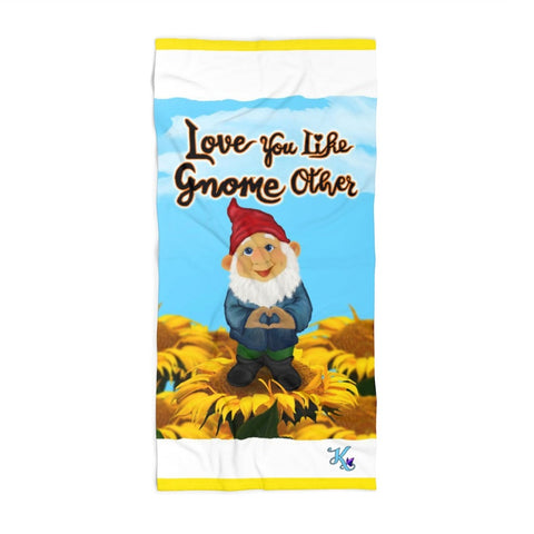 Love You Like Gnome Other Beach Towel