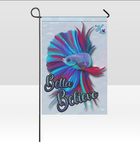 Betta Believe Betta Fish Garden Flag