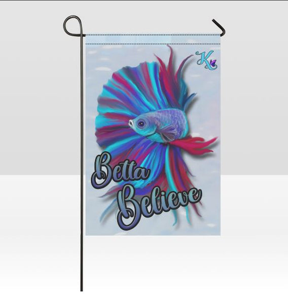 Betta Believe Betta Fish Garden Flag