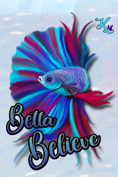 Betta Believe Betta Fish Garden Flag