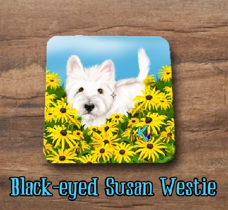 Westie Coasters (4 pack) - Mix and Match