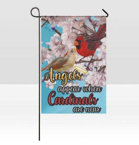 Angels appear when Cardinals are near Garden Flag