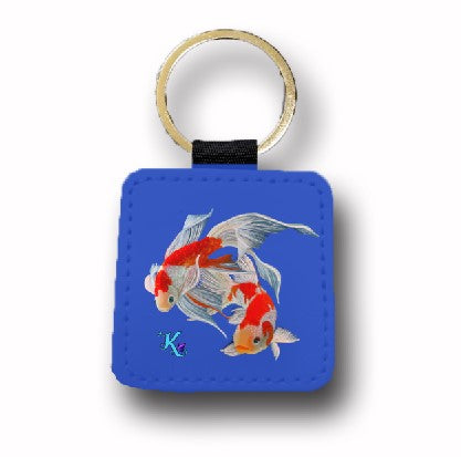 Koi Leather Keychain