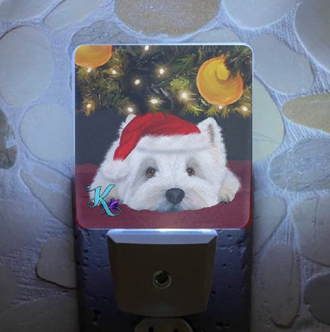 Santa Paws Westie Nightlight