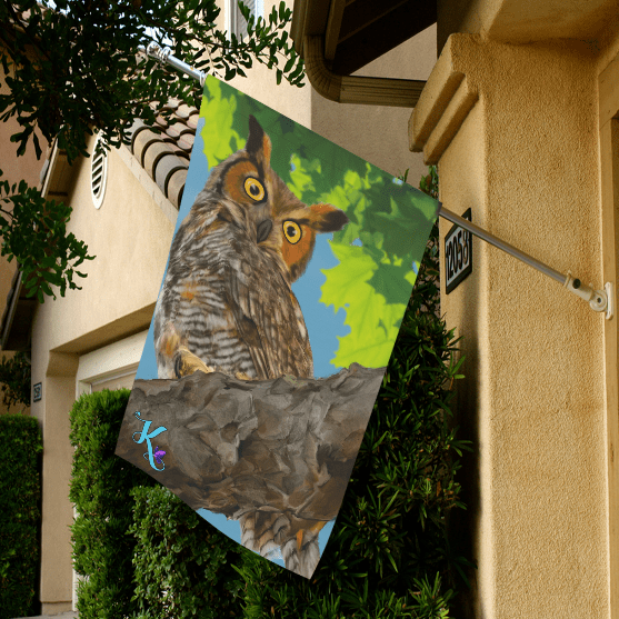 Wise One Owl Garden Flag