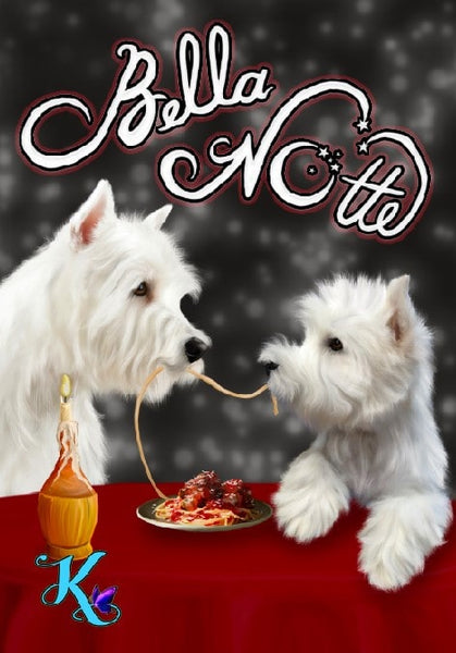 Bella Notte Westie Garden Flag