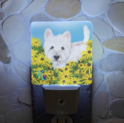 Black-eyed Susan Westie Nightlight