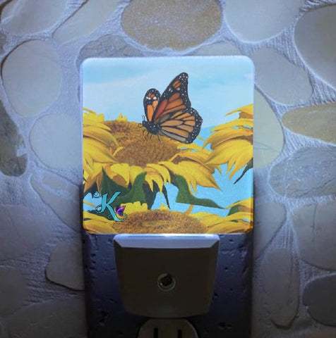 Sunflower Butterfly Nightlight