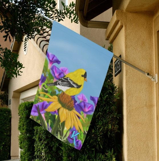 Goldfinch Garden Flag