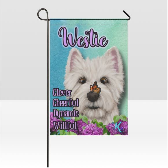 Westie Defined Garden Flag