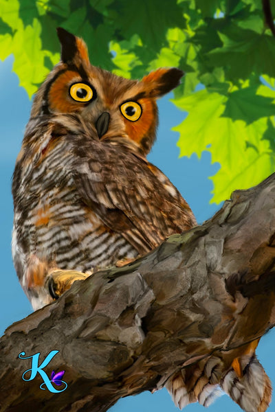 Wise One Owl Garden Flag