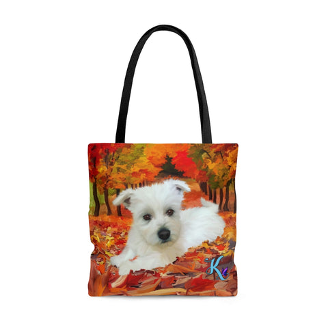 Autumn Westie Tote Bag