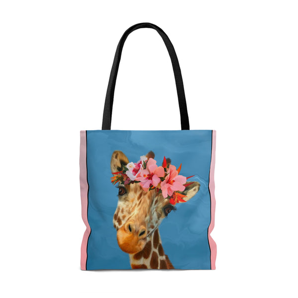 Hippie Giraffe Tote Bag