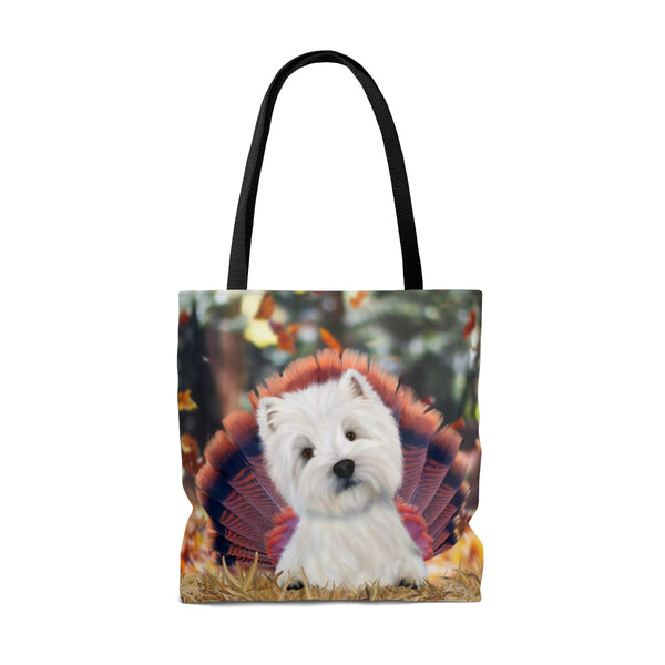 Westie Turkey Tote Bag