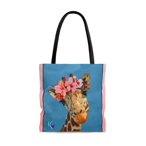 Hippie Giraffe Tote Bag